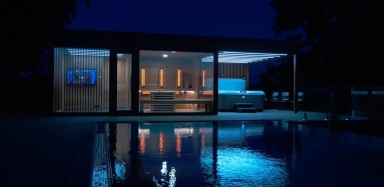 Egyedi luxus szaunaház a Balaton partján - iSauna Design Home