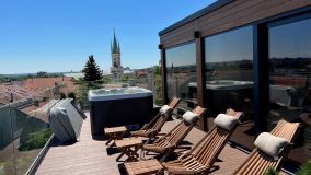 Exkluzív panoráma terasz wellness szaunaház